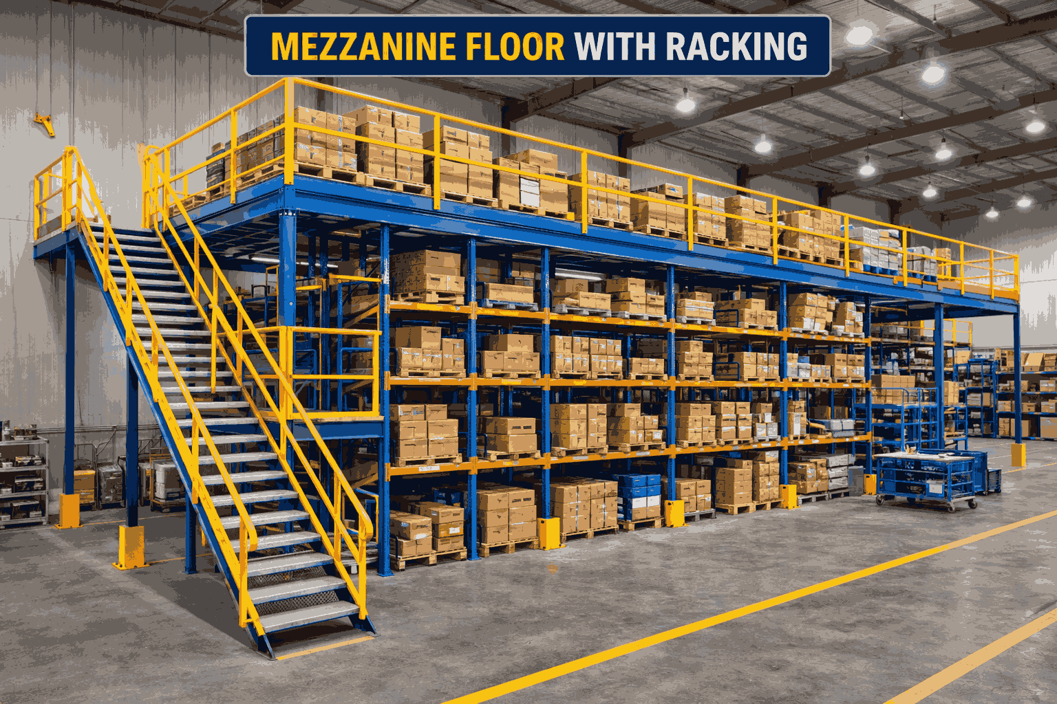 Mezzanine Floor with Racking